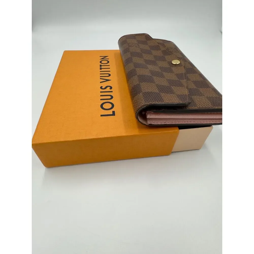 Louis Vuitton Damier Portefeuille Sarah Rose Ballerina Long Wallet Classic